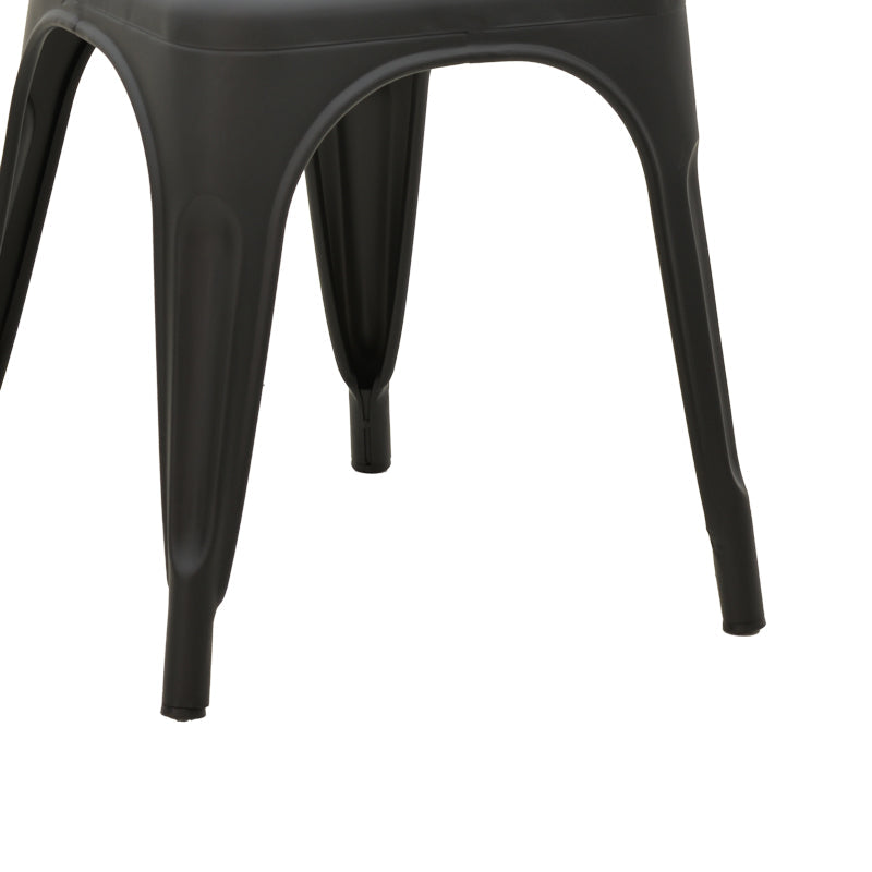 Scaun Utopia, metal, 44x44x85 cm - Negru