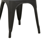 Scaun Utopia, metal, 44x44x85 cm - Negru