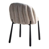 Scaun Denna, Placaj, 52x60x85 cm - Bej