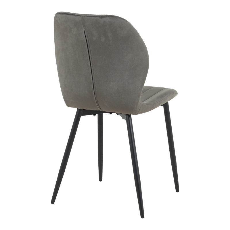 Scaun cu funcție de accent Jelour, Catifea, Galbenă, 46x60x84 cm - Antracit