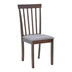 Scaun din lemn Houston, rubberwood, finisaj, Alb - Nuc, 40x49x94 cm - 091-000010