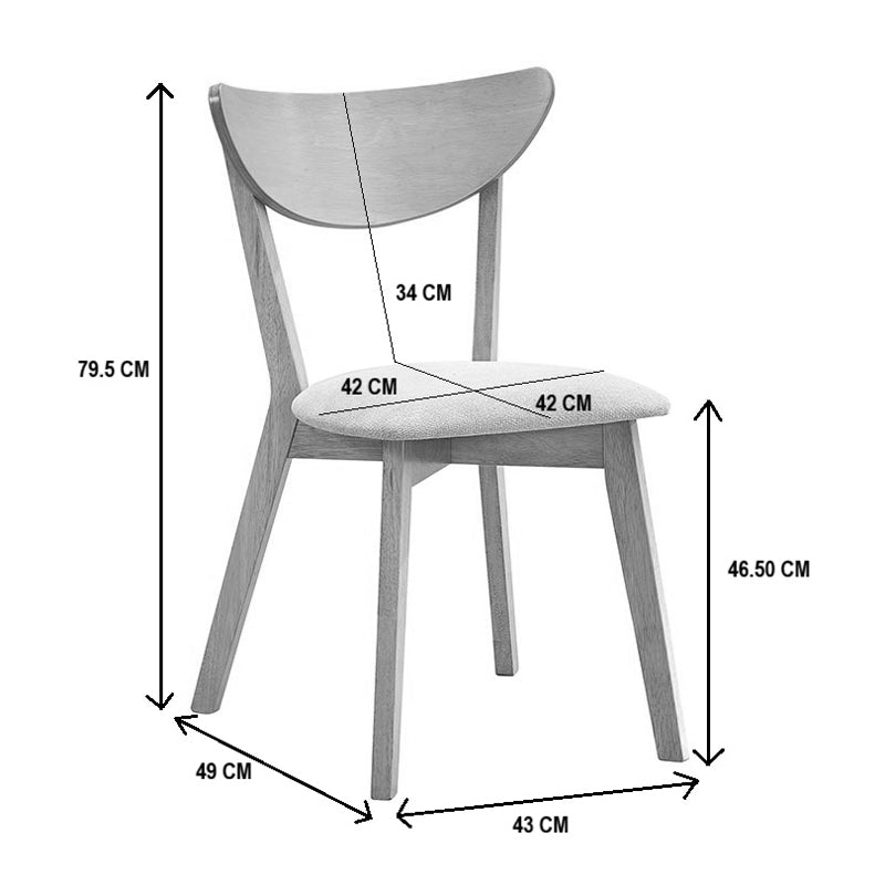 Crem | SKU: 381-000022 | Scaun Canon, Lemn masiv și tapițerie, 43x43x79 cm, varianta Crem, produs pentru amenajarea locuinței, disponibil online în România la CasaMob