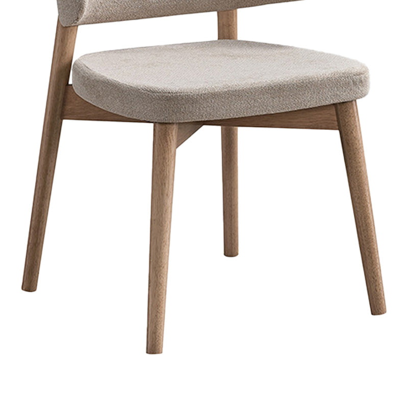 Scaun Siena, lemn de hevea si tapiterie, 48x50x81 cm - Natur