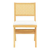 Scaun din lemn Winslow, alb, 46x58x80 cm