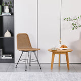 Scaun din ratan Pamela pe rattan, Natural, 44x58x82 cm