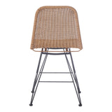 Scaun din ratan Pamela pe rattan, Natural, 44x58x82 cm