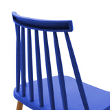Scaun de sufragerie Aurora, Alb-Natural, polipropilena si metal, 42x50x77 cm - Blue-Natural
