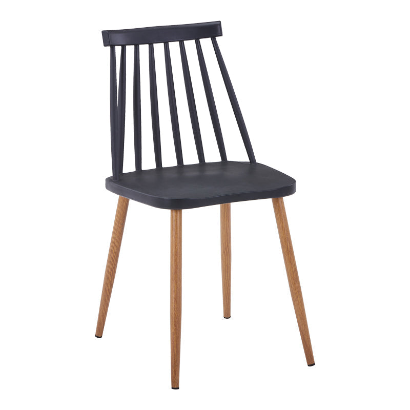 Scaun de sufragerie Aurora, Alb-Natural, polipropilena si metal, 42x50x77 cm - Scaun dining Aurora, Alb-Natural, polipropilena si metal, 42x50x77 cm - 270-000063