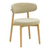 Scaun Luben, stofa si lemn de cauciuc, 53x54x79 cm - 263-000060