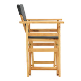 Scaun directorial Kompa din lemn de fag masiv, Natural - Tesatura neagra inchis Nexus, 54x57 cm