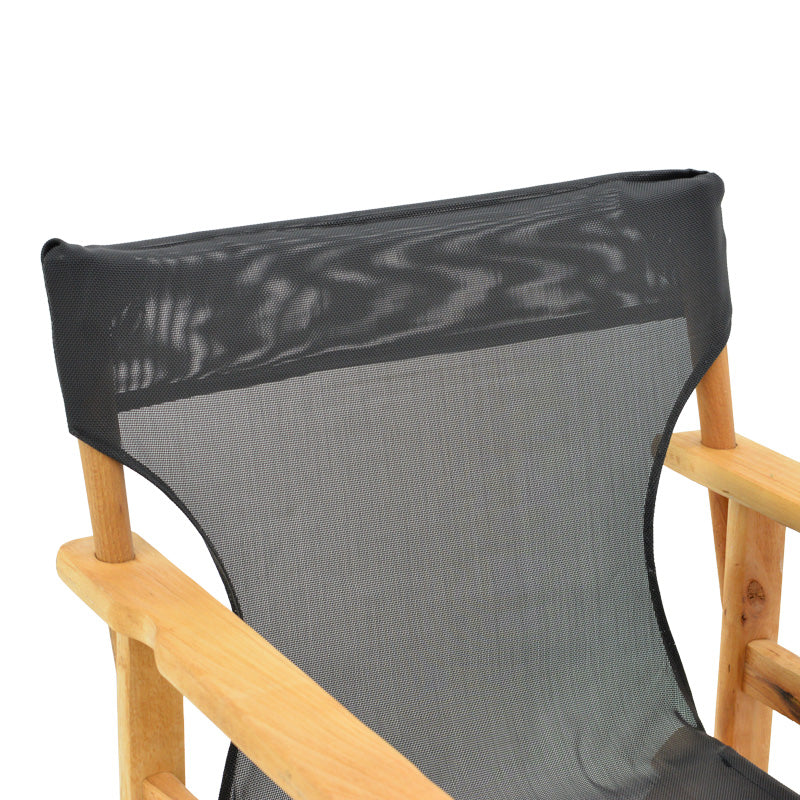 Scaun directorial Kompa din lemn de fag masiv, Natural - Tesatura neagra inchis Nexus, 54x57 cm