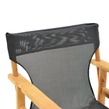 Scaun directorial Kompa din lemn de fag masiv, Natural - Tesatura neagra inchis Nexus, 54x57 cm