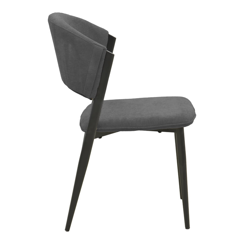 Scaun Dolez, Stofa, 49x59x82 cm - Antracit