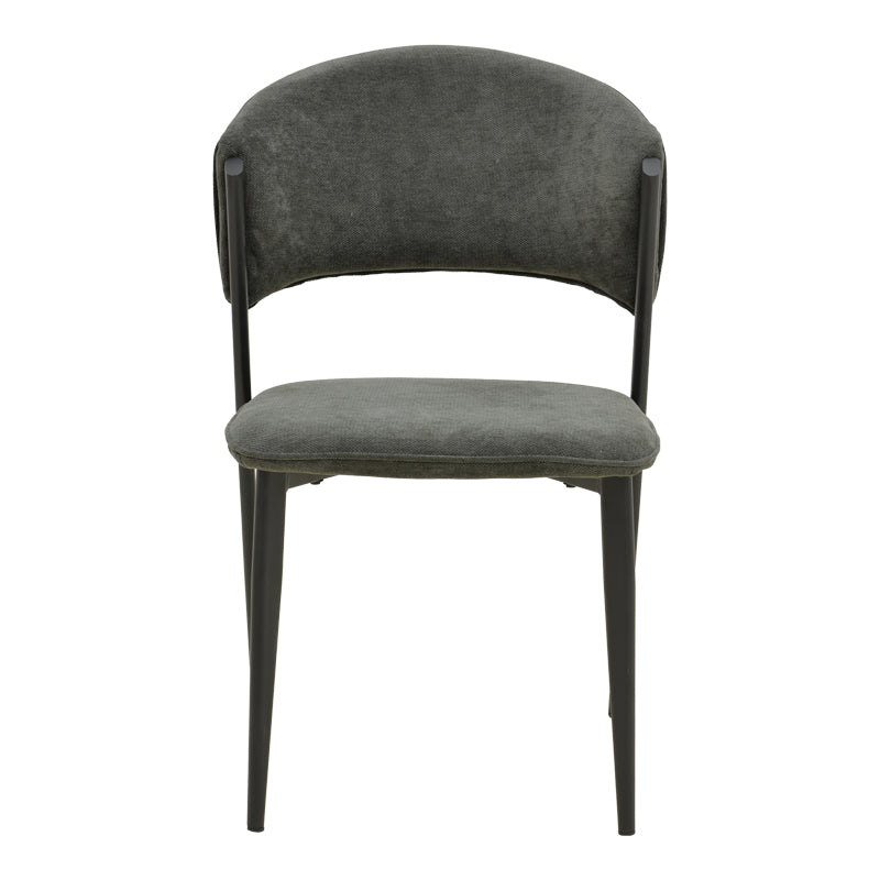 Scaun Dolez, Stofa, 49x59x82 cm - Antracit