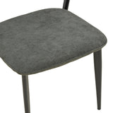 Scaun Dolez, Stofa, 49x59x82 cm - Antracit