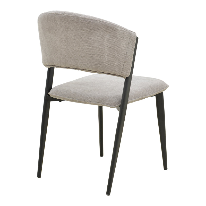 Scaun Dolez, Stofa, 49x59x82 cm - Gri
