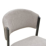 Scaun Dolez, Stofa, 49x59x82 cm - Gri