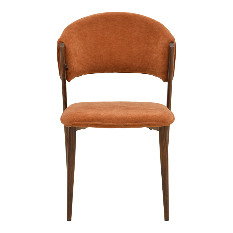 Scaun Dolez, Stofa, 49x59x82 cm - Teracota