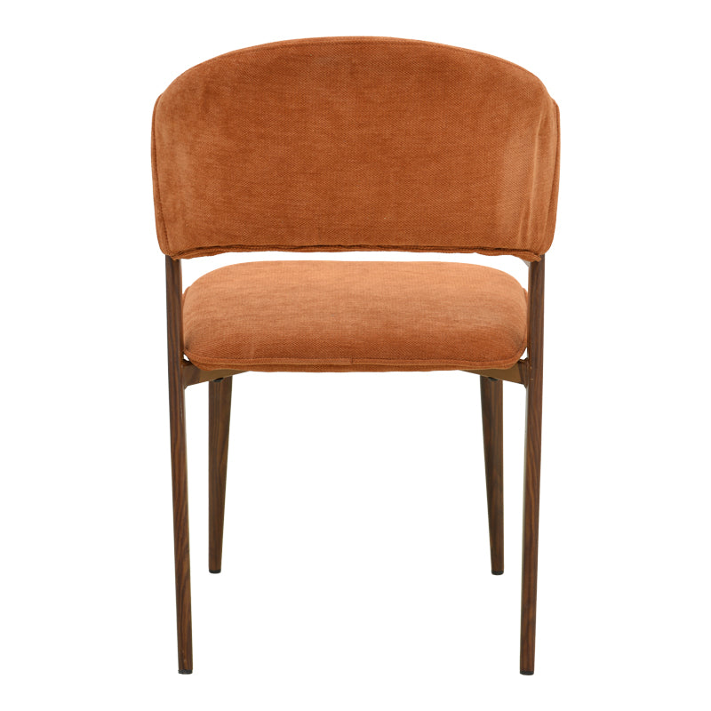 Scaun Dolez, Stofa, 49x59x82 cm - Teracota