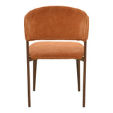 Scaun Dolez, Stofa, 49x59x82 cm - Teracota