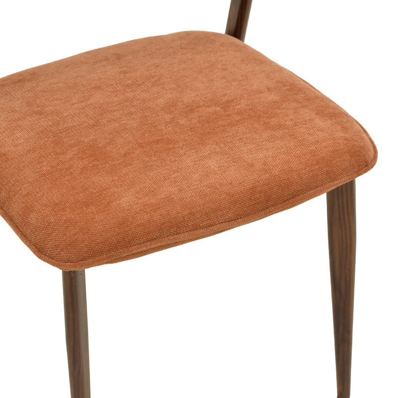 Scaun Dolez, Stofa, 49x59x82 cm - Teracota