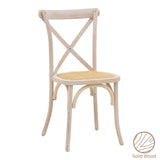 Scaun Dylon, Alb - Natural, 48x52x89 cm - Scaun Dylon, Alb - Natural, 48x52x89 cm