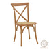 Scaun Dylon, Alb - Natural, 48x52x89 cm - 263-000020