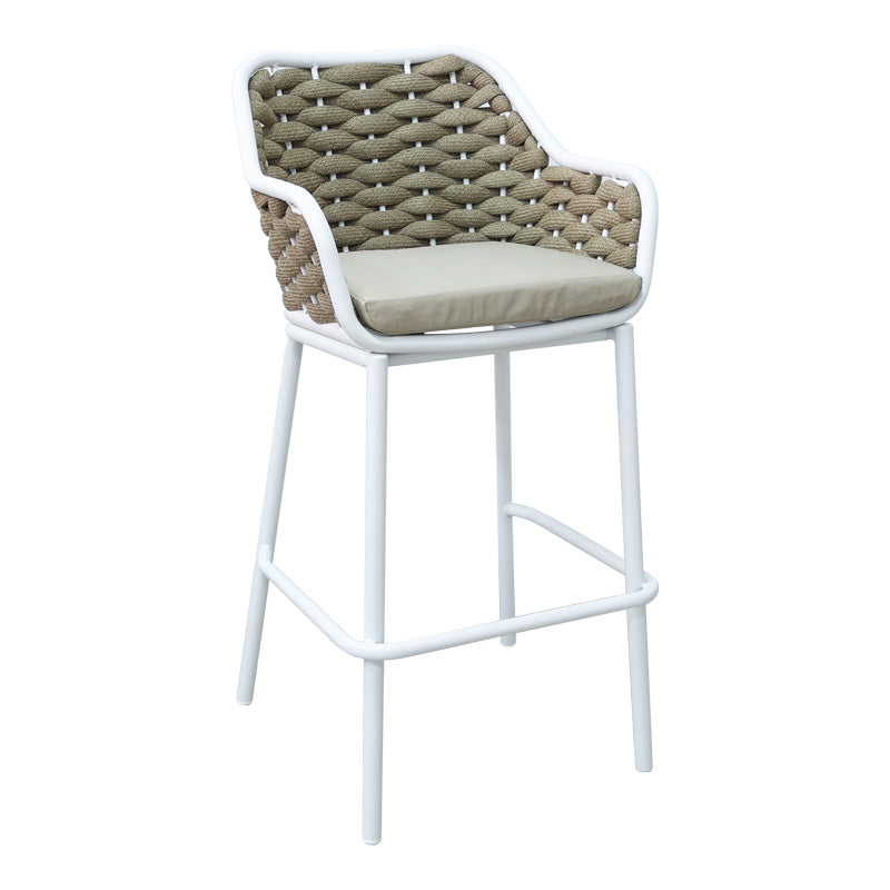 Scaun e bar Zuki, Alb - Gri, 55x54x109 cm - Scaun e bar Zuki, Alb - Gri, 55x54x109 cm - 373-000009