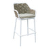 Scaun e bar Zuki, Alb - Gri, 55x54x109 cm - 373-000009