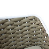 Scaun e bar Zuki, Alb - Gri, 55x54x109 cm - Alb