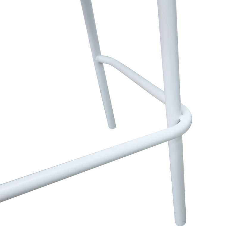 Scaun e bar Zuki, Alb - Gri, 55x54x109 cm - Alb