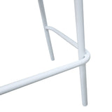Scaun e bar Zuki, Alb - Gri, 55x54x109 cm - Alb