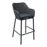 Scaun e bar Zuki, Alb - Gri, 55x54x109 cm - Scaun e bar Zuki, Alb - Gri, 55x54x109 cm