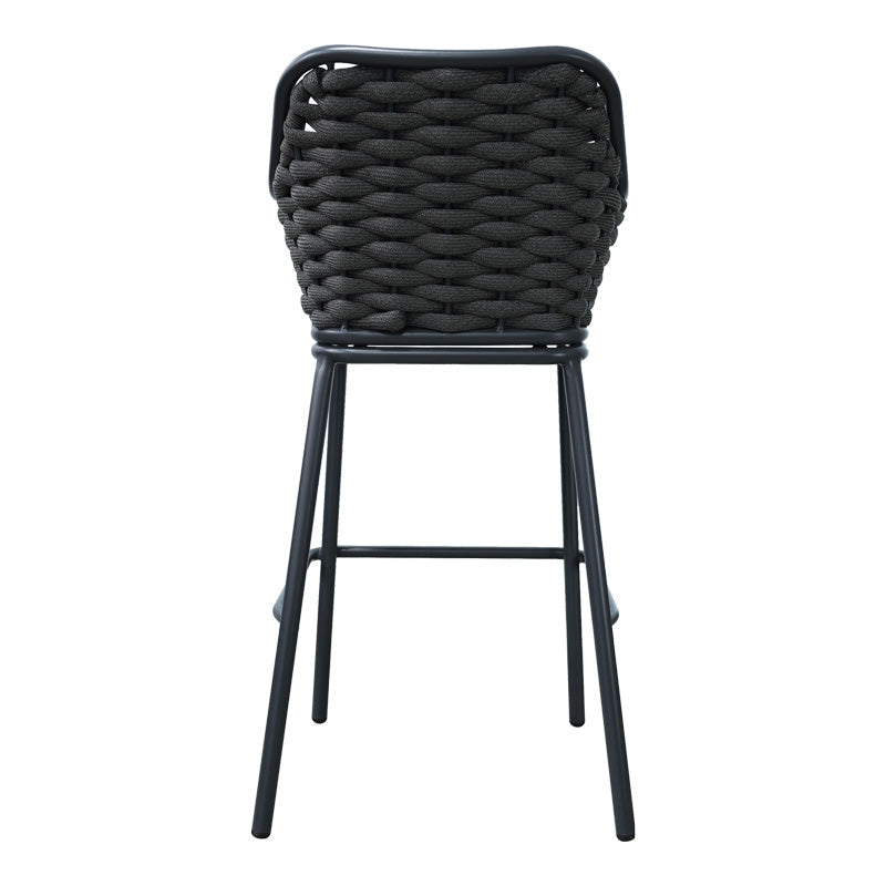 Scaun e bar Zuki, Alb - Gri, 55x54x109 cm - Gri