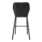 Scaun e bar Zuki, Alb - Gri, 55x54x109 cm - Gri