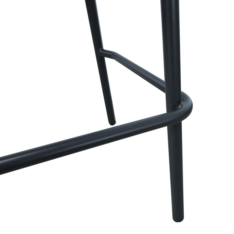 Scaun e bar Zuki, Alb - Gri, 55x54x109 cm - Gri