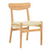 Scaun Eaprine frânghie Natural-cauciuc, 49x53x77 cm