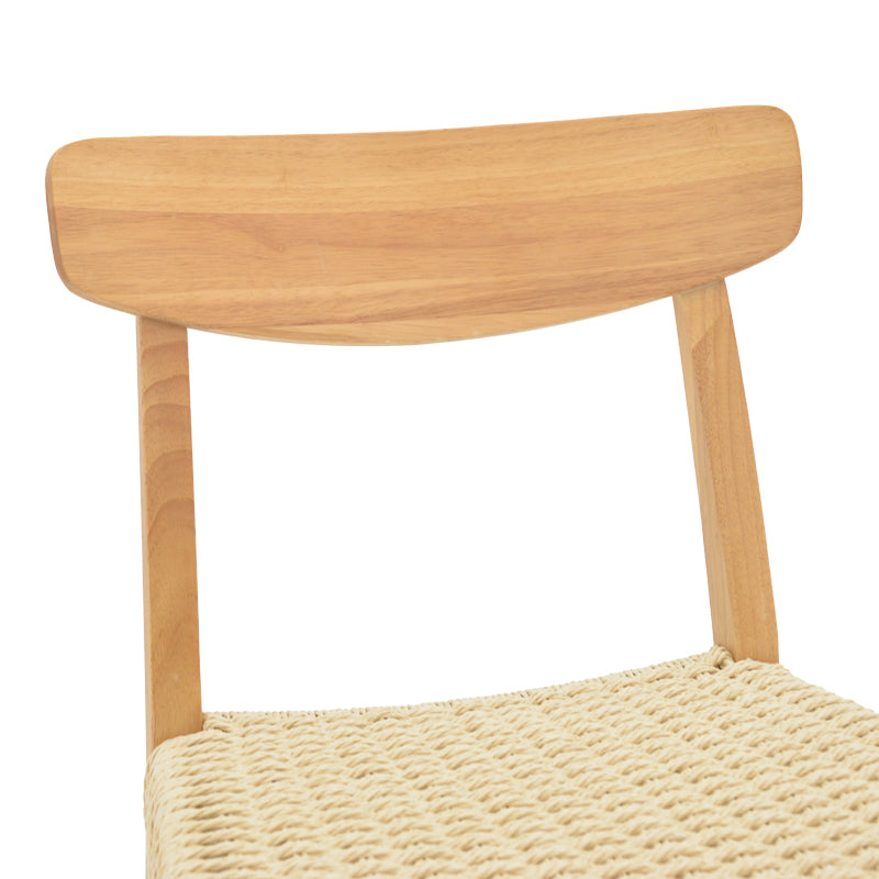 Scaun Eaprine frânghie Natural-cauciuc, 49x53x77 cm
