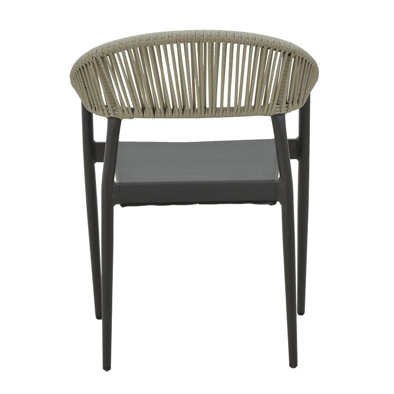 Scaun Elation, Gri inchis - Alb, 56x62x77 cm - Gri inchis