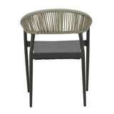 Scaun Elation, Gri inchis - Alb, 56x62x77 cm - Gri inchis