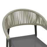 Scaun Elation, Gri inchis - Alb, 56x62x77 cm - Gri inchis
