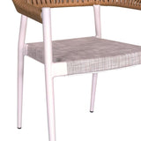 Scaun Elation, Gri inchis - Alb, 56x62x77 cm - Alb