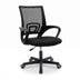 Scaun ergonomic de birou Berto II cu spatar din mesh, – roz/negru, 60x48x85-95 cm