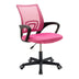 Scaun ergonomic de birou Berto II cu spatar din mesh, – roz/negru, 60x48x85-95 cm - 029-000324