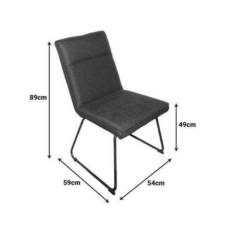 Scaun Essential, negru negru, 54x59x89 cm