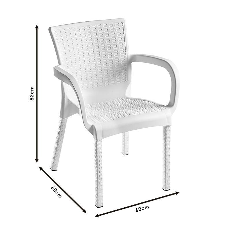 Scaun exterior Festive, 60x60x82 cm - Bej
