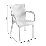 Scaun exterior Festive, 60x60x82 cm - Alb