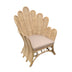 Scaun Exterior Fragia cu perna bej-ratan, Natural, 103x90x120 cm