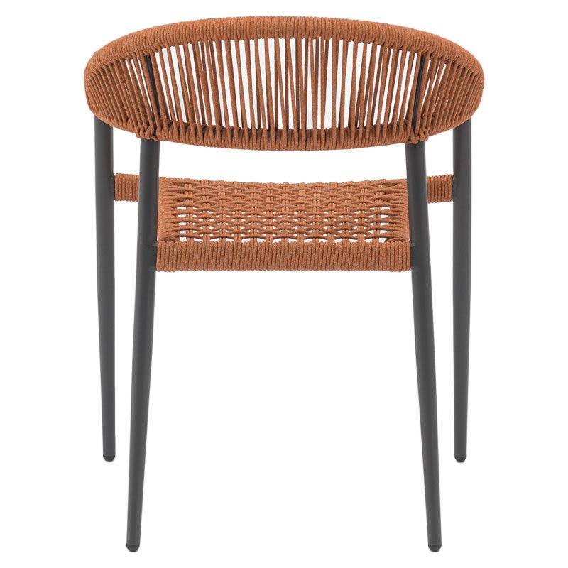 Scaun exterior Freiburg, Negru - Gri, 59x57x77 cm - Negru