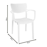 Scaun exterior Frontline, 50x56x83 cm - Alb